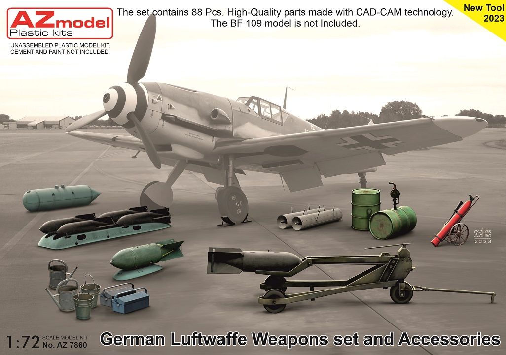 1:72 German Luftwaffe Weapons set and Accessories