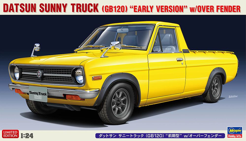1:24 DATSUN SUNNY TRUCK (GB120) “EARLY VERSION” w/OVER FENDER