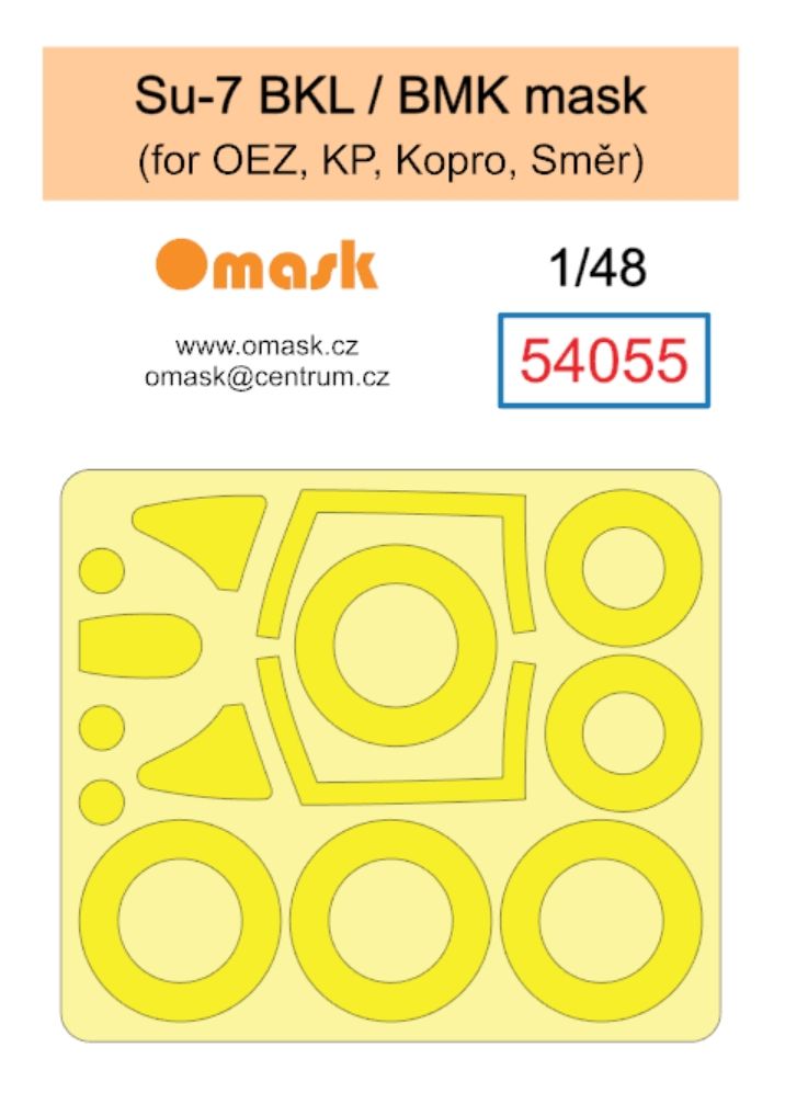 1:48 Su-7 BKL / BMK mask (for OEZ, KP, Kopro, Směr)