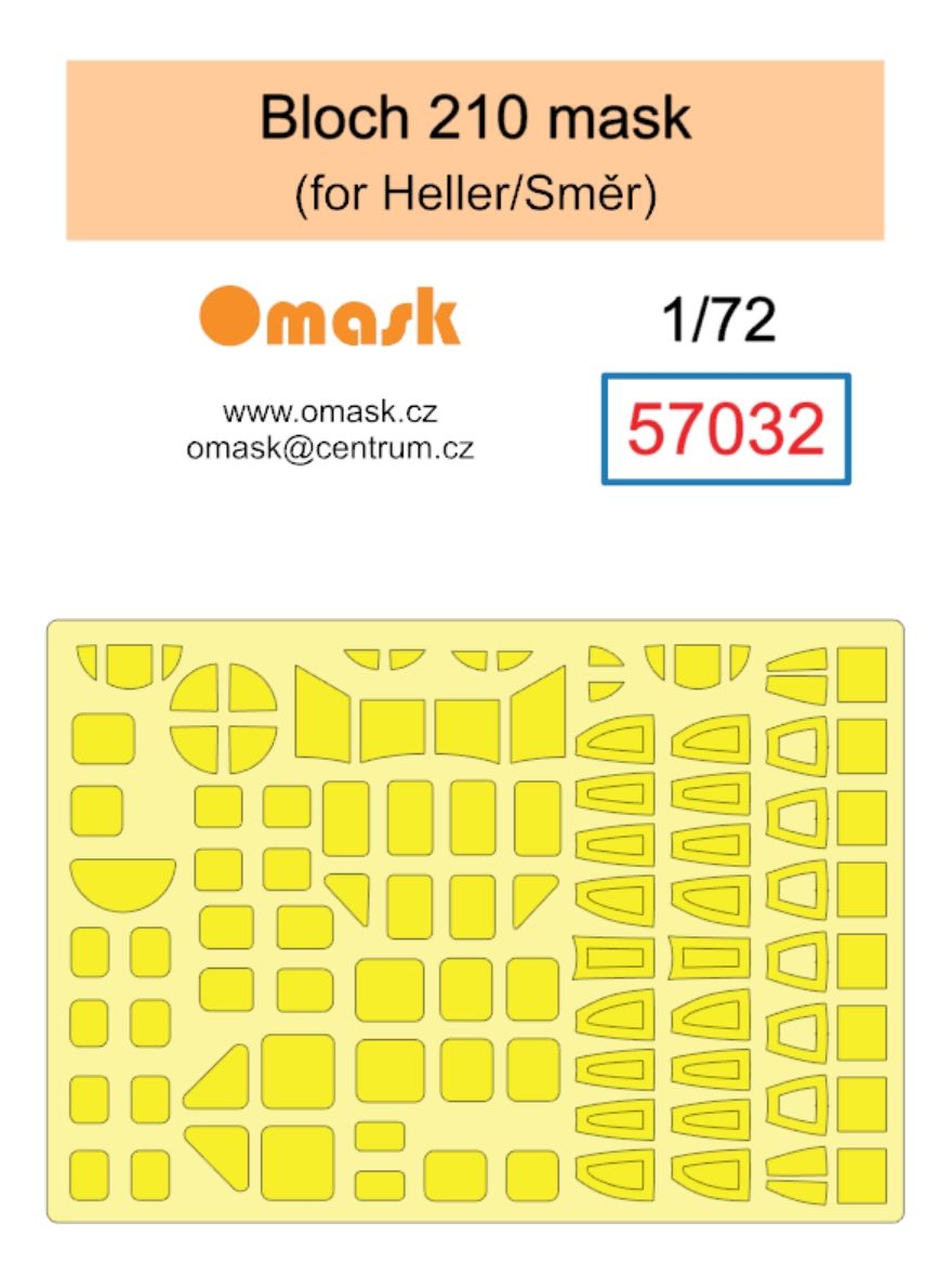 1:72 Bloch 210 mask (for Heller/Směr)