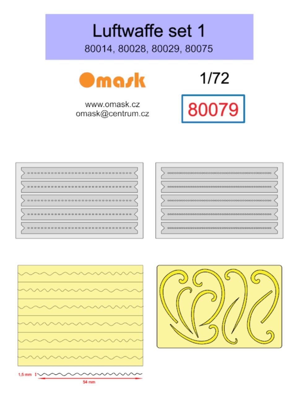 1:72 Luftwaffe set 1 (80014, 80028, 80029, 80075)