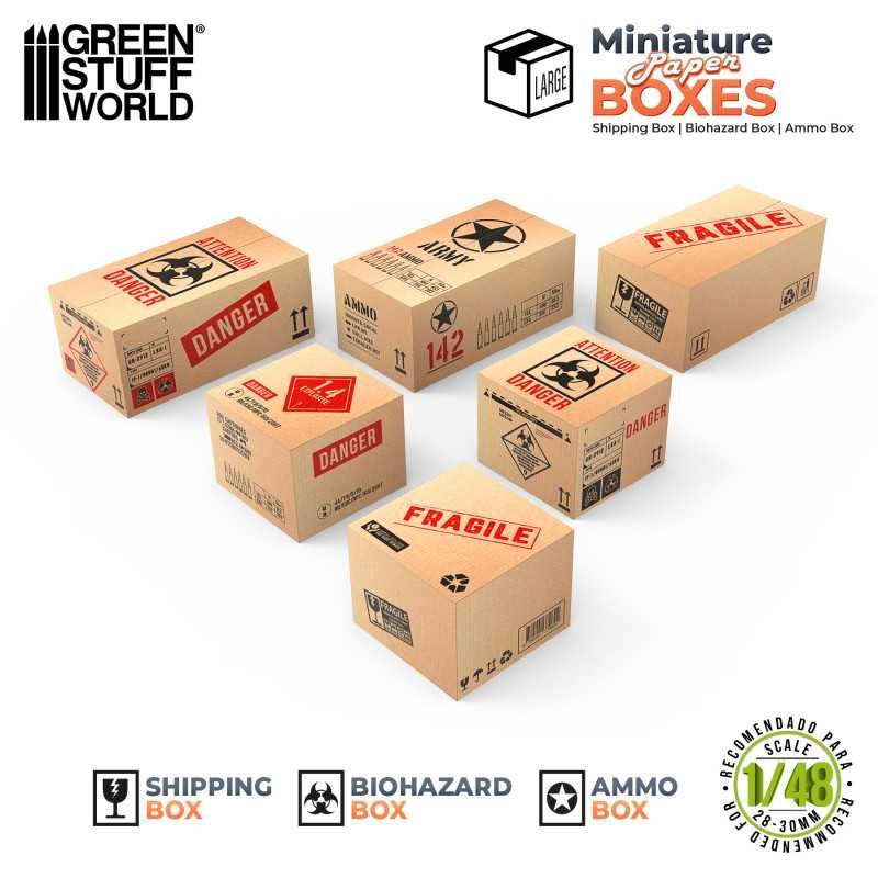 1:48/1:35 Miniature Printed Boxes - Large