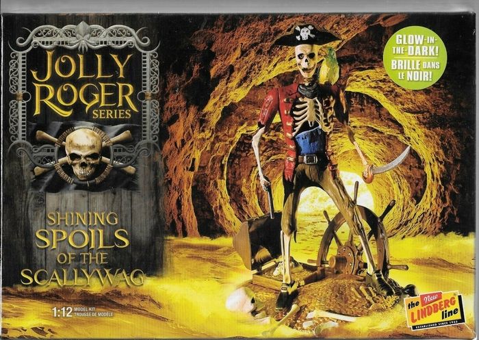 1:12 Jolly Roger Shining Spoils Scallywag Skeleton Pira