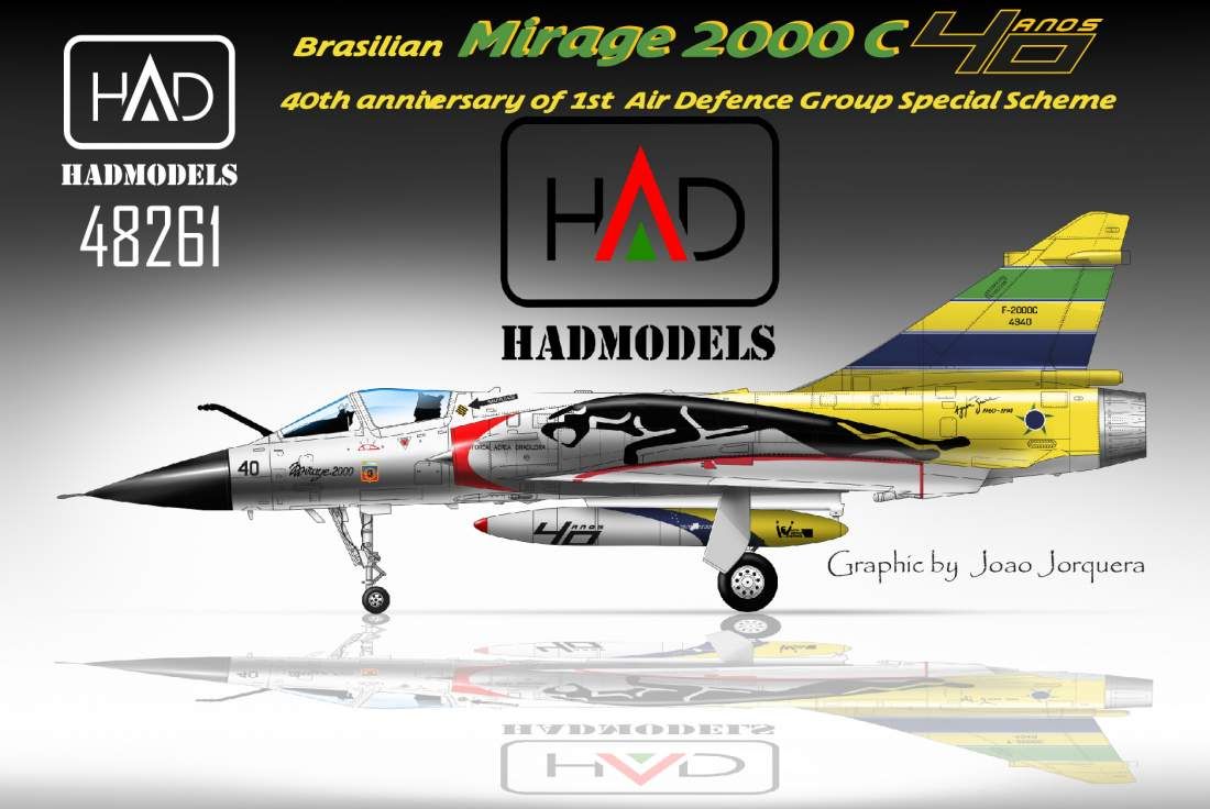 1:48 Brasilian Mirage 2000C Ayrton Senna - 40th Anniversary Of 1st Air Defence Group Special Scheme