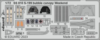 1:72 S-199 bubble canopy Weekend 