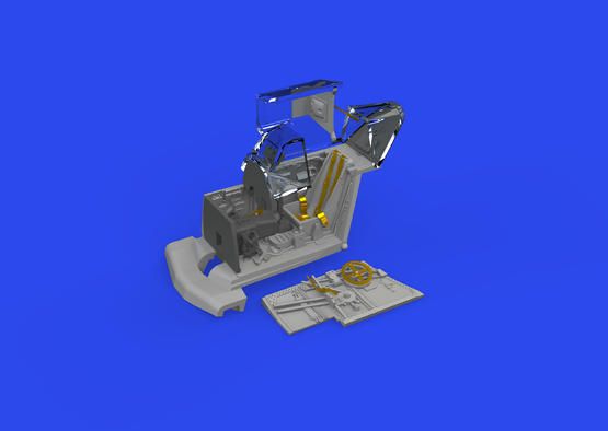 1:72 Bf 109F cockpit w/ early seat PRINT