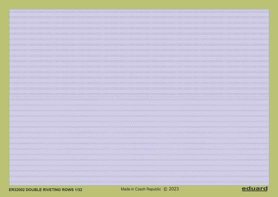 1:32 Double riveting rows