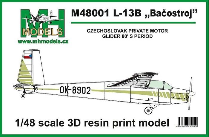 1:48 L-13B Bačostroj Czechoslovak private motor glider 80´s period