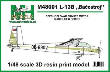 1:48 L-13B Bačostroj Czechoslovak private motor glider 80´s period