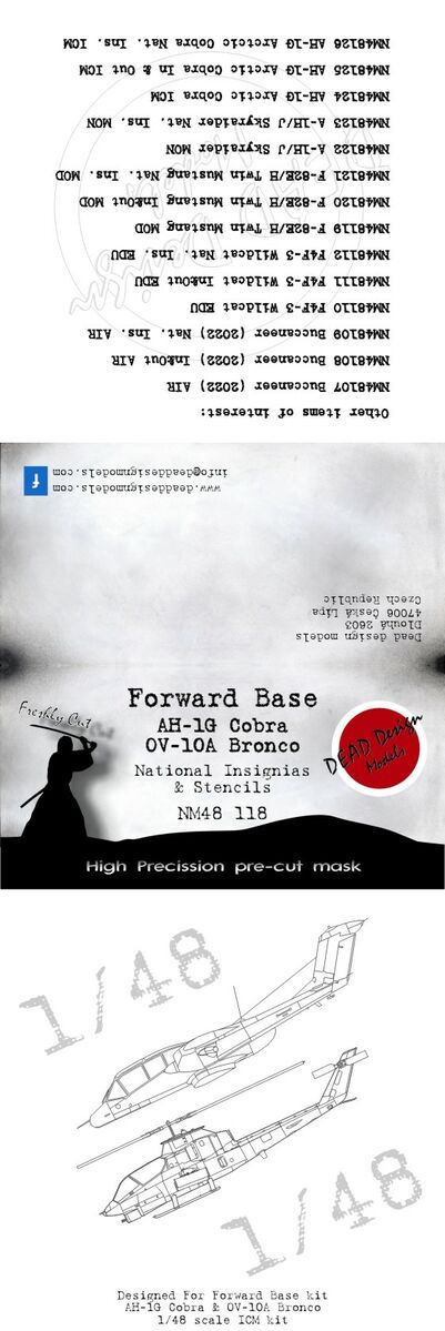 1:48 Forw. Base Nat. Ins. AH-1G+OV-10A