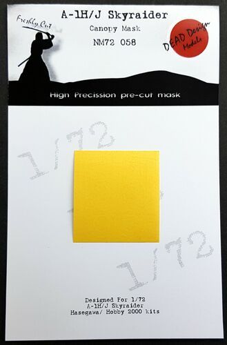 1:72 A-1H/J Skyraider canopy mask