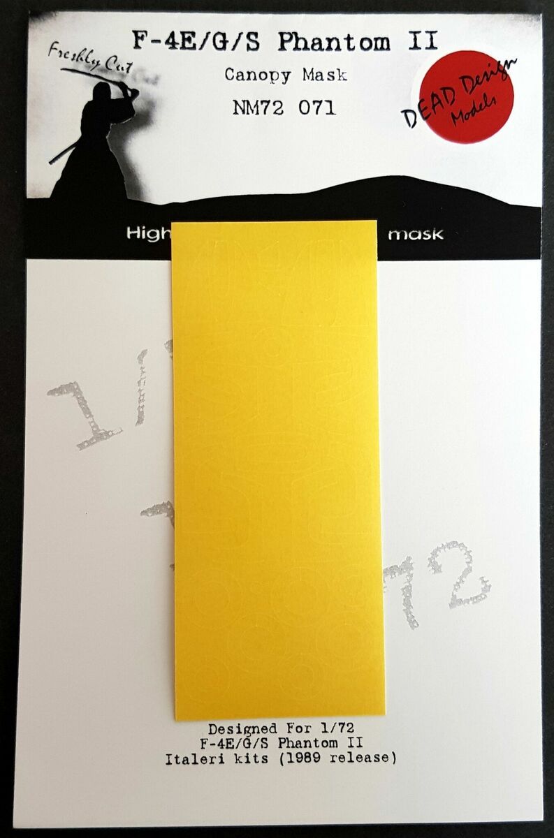 1:72 F-4 E/G/S Phantom II canopy mask