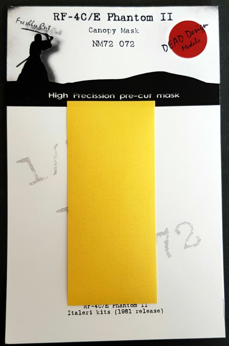 1:72 RF-4 C/E Phantom II canopy mask
