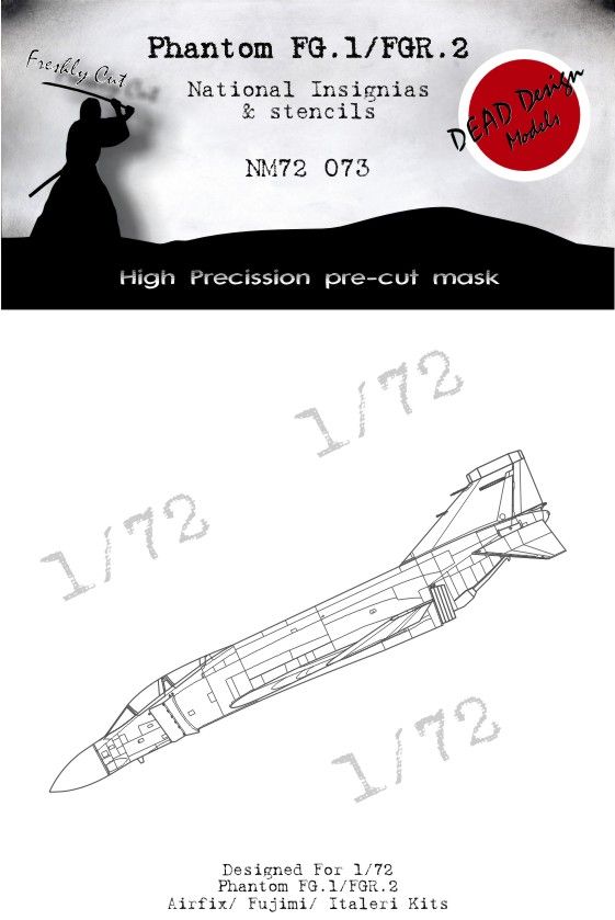 1:72 Phantom FG.1/FGR.2 National Insignias And Stencils (Airfix/Fujimi/Italeri)