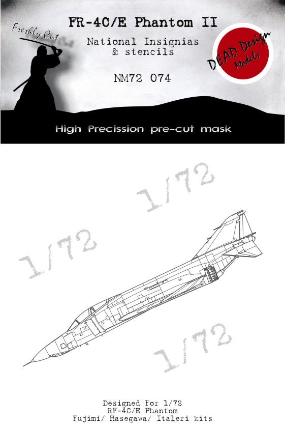 1:72 FR-4C/E Phantom II National Insignias And Stencils (Fujimi/Hasegawa/Italeri)
