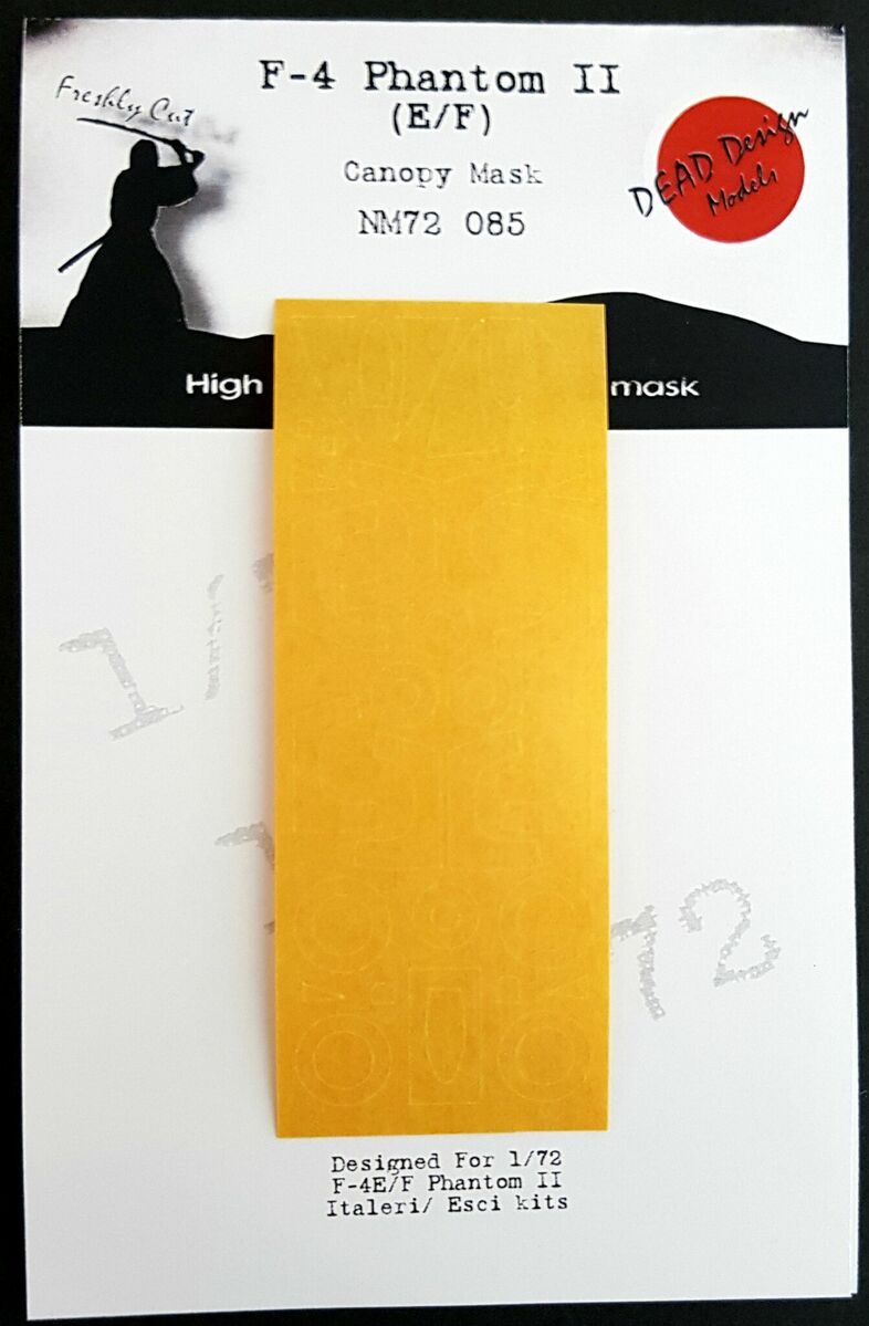 1:72 F-4 Phantom II (E/F) (Italeri/Esci) canopy mask