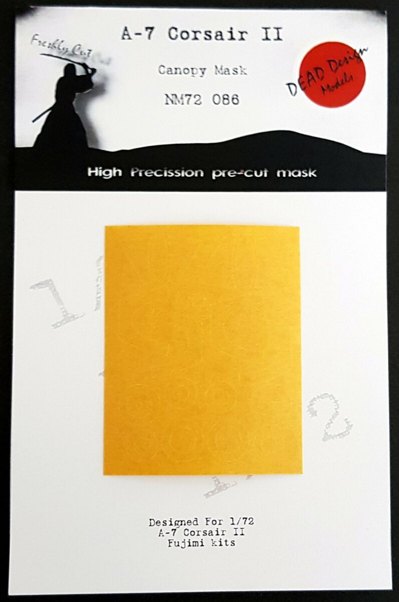 1:72 A-7 Corsair II (Fujimi) canopy mask