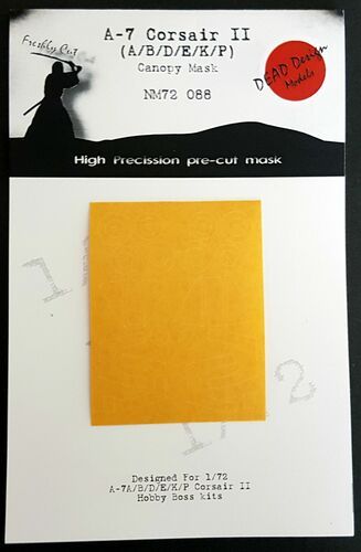 1:72 A-7 Corsair II (A/B/D/E/K/P) canopy mask (Hobby Boss)