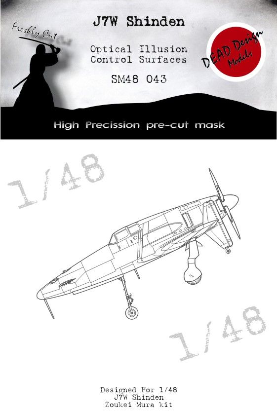 1:48 J7W Shinden Control Surfaces