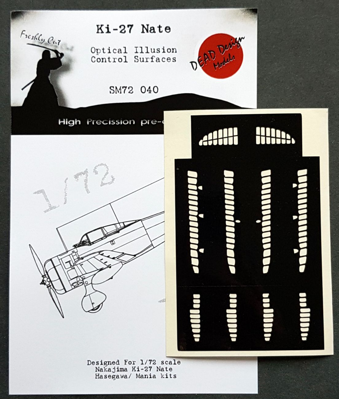 1:72 Nakajima Ki-27 Nate Control Surfaces