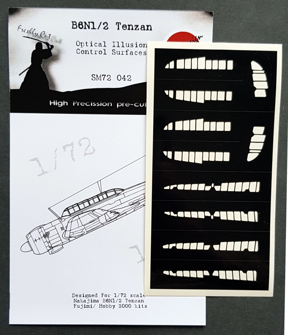 1:72 Nakajima B6N1/B6N2 Jill Tenzan Control Surfaces