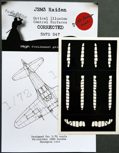 1:72 J2M3 Raiden Control Surfaces