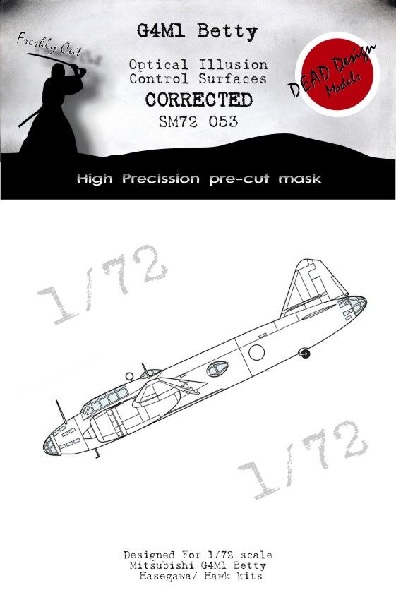 1:72 Mitsubishi G4M1 'Betty' Control Surfaces