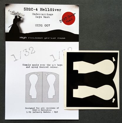 1:32 Curtiss SB2C-4 Helldiver undercarriage bay paint masks