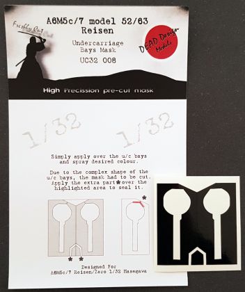 1:32 Mitsubishi A6M5/A6M7 Reisen undercarriage bay paint masks