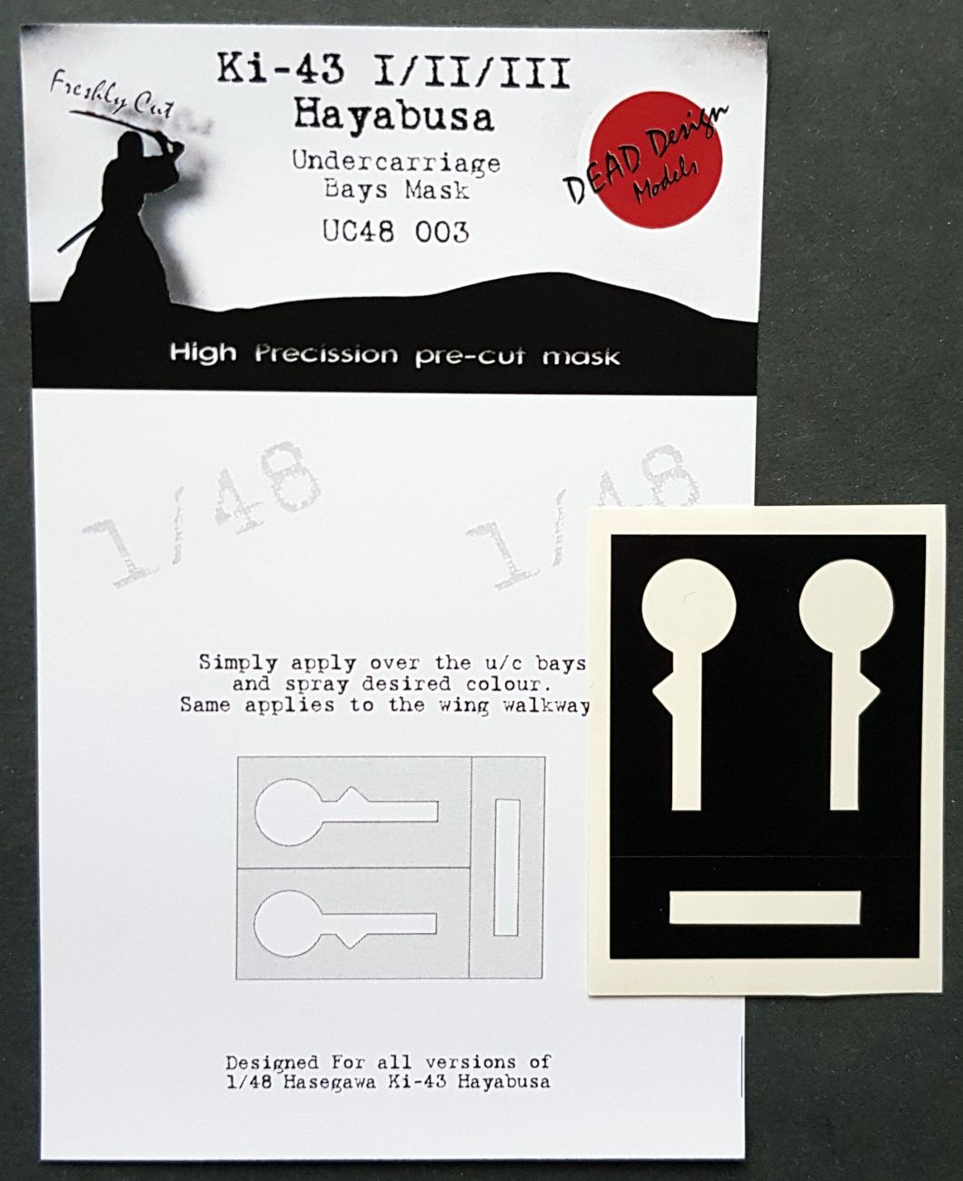 1:48 Nakajima Ki-43-I/II/III Hayabusa Undercarriage Bay Masks