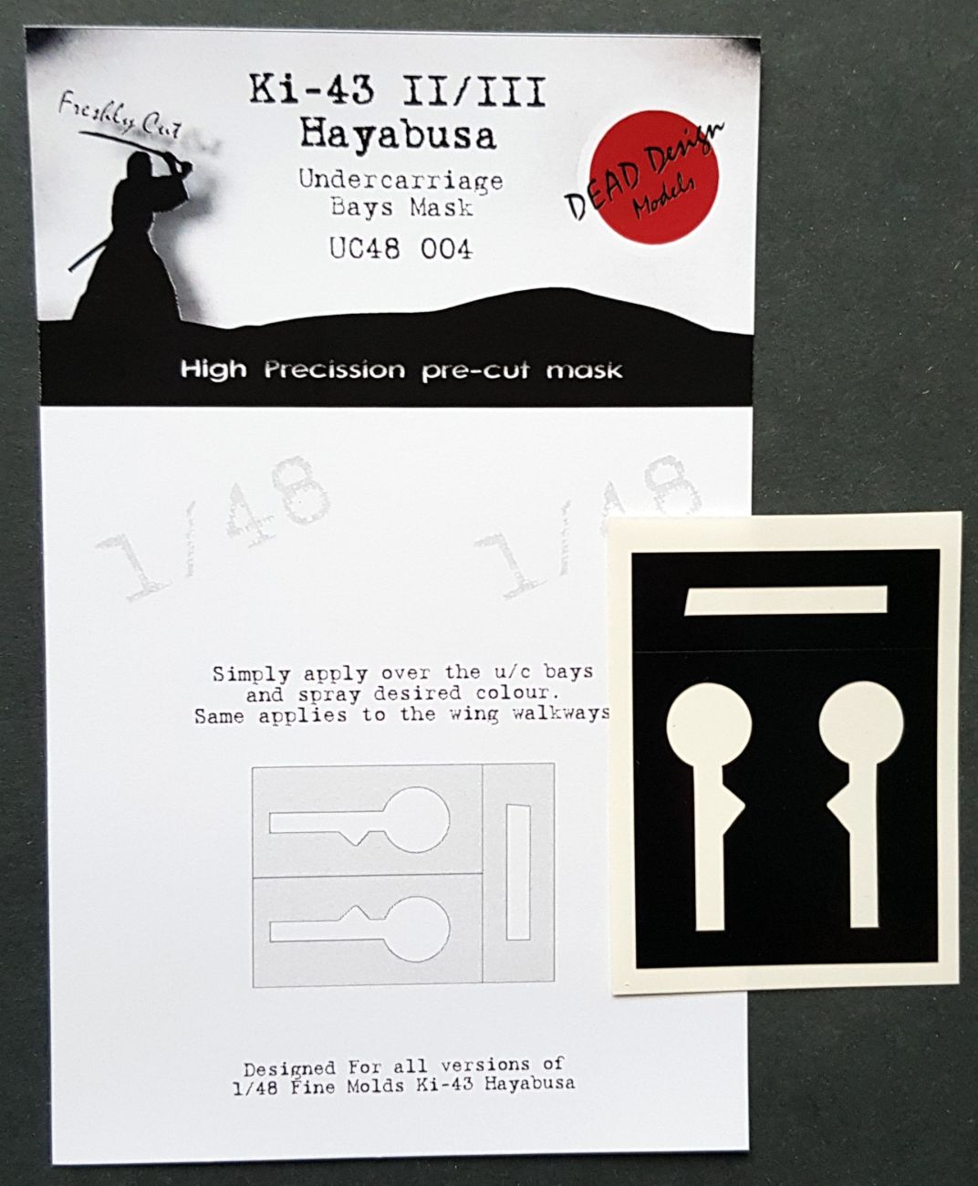 1:48 Nakajima Ki-43-II/III Hayabusa Undercarriage Bay Masks 