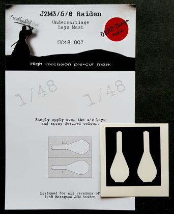 1:48 Mitsubishi J2M3/M5/M6 Raiden undercarriage bay paint masks