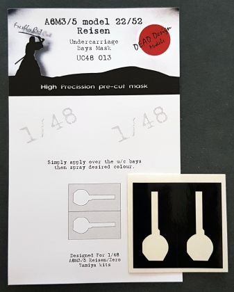 1:48 A6M3/5 model 22/52 undercarriage bays mask