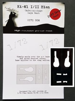 1:72 Kawasaki Ki-61-I Hien Undercarriage Bay Masks