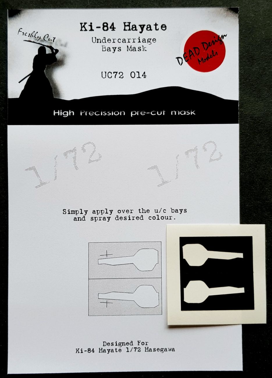 1:72 Nakajima Ki-84 Hayate undercarriage bay paint masks