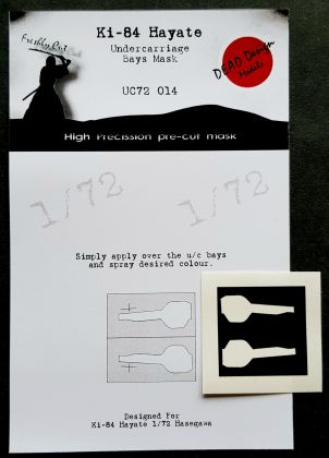 1:72 Nakajima Ki-84 Hayate undercarriage bay paint masks