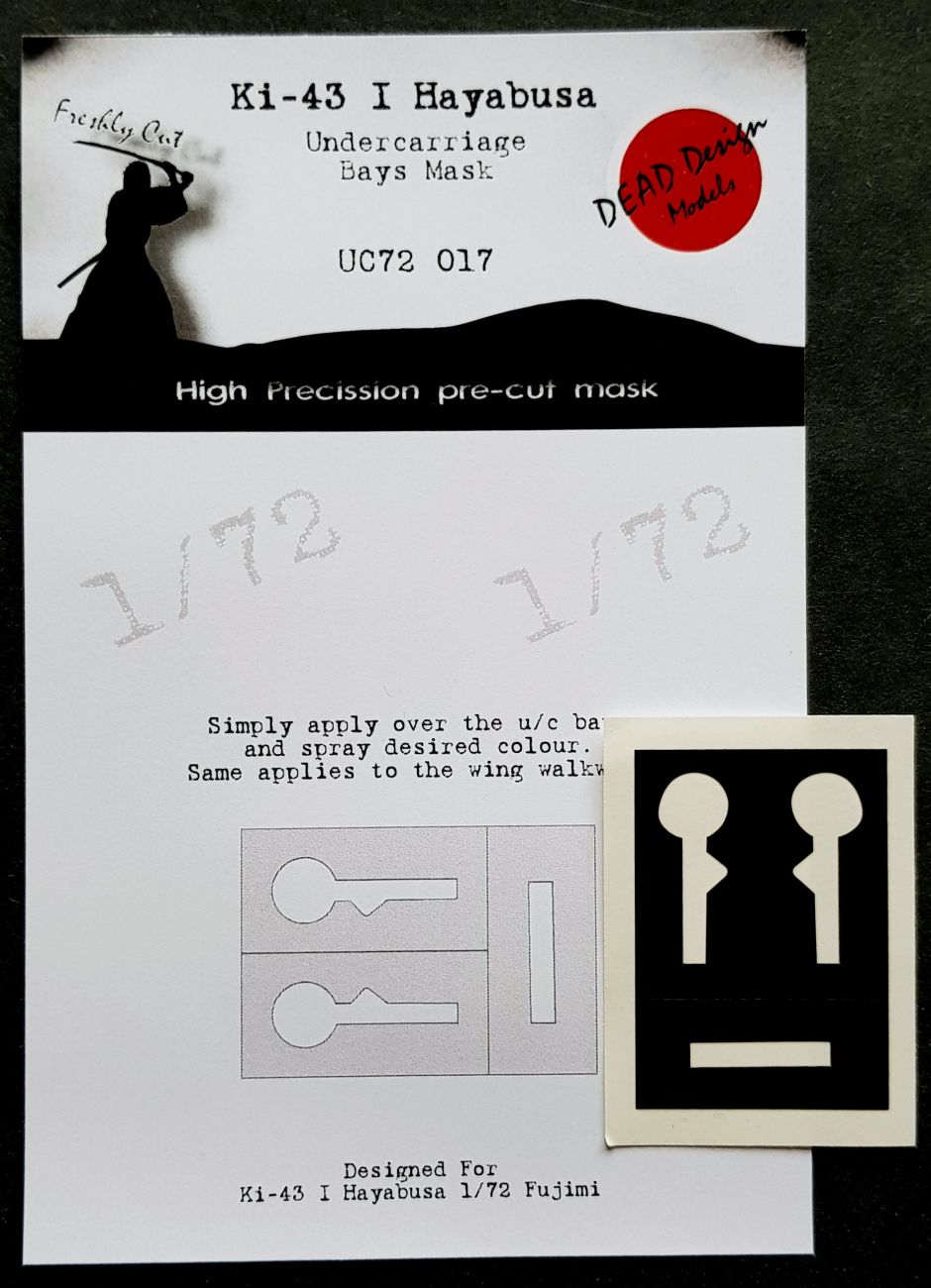 1:72 Nakajima Ki-43-I Hayabusa undercarriage bay paint masks
