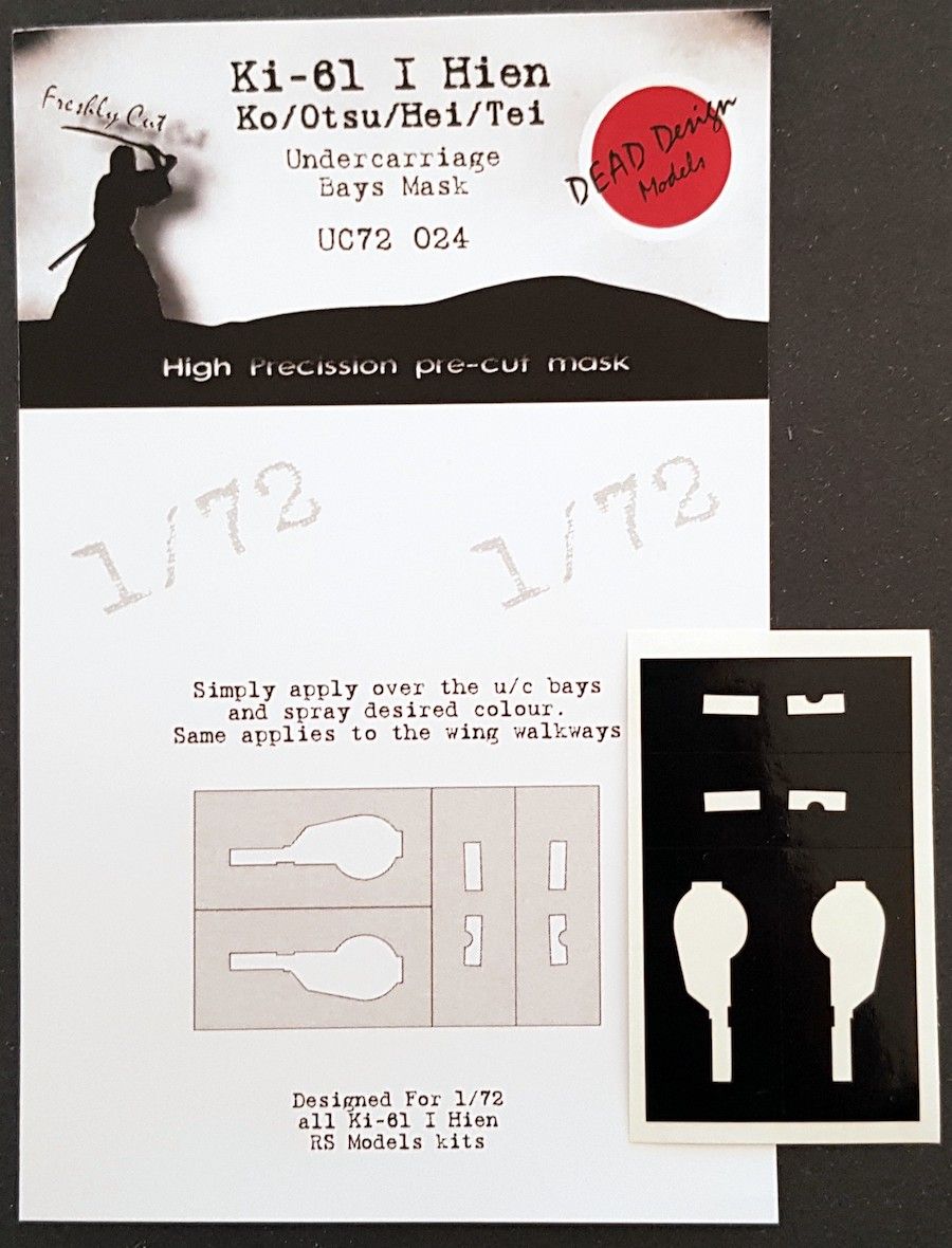 1:72 Kawasaki Ki-61-I Hien undercarriage Bays masks