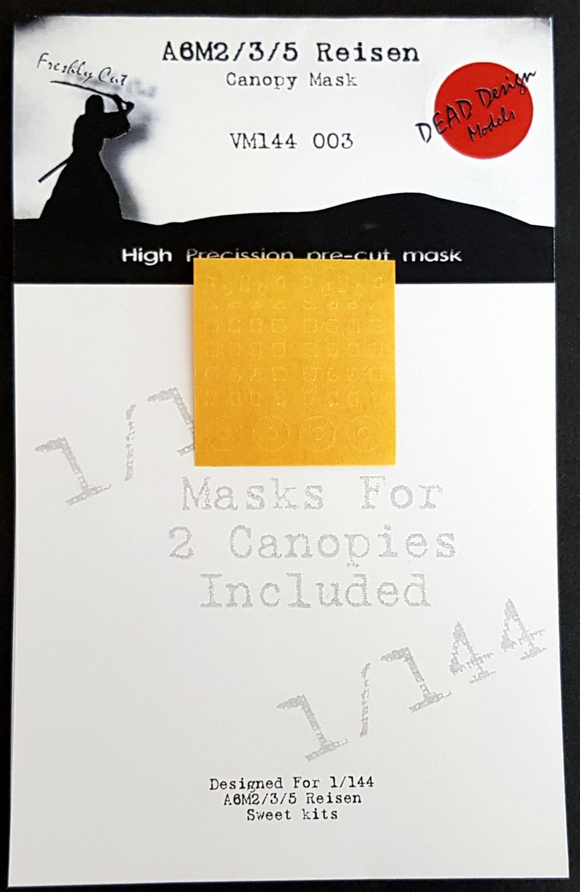 1:144 Mitsubishi A6M Reisen canopy masks (2 masks included)