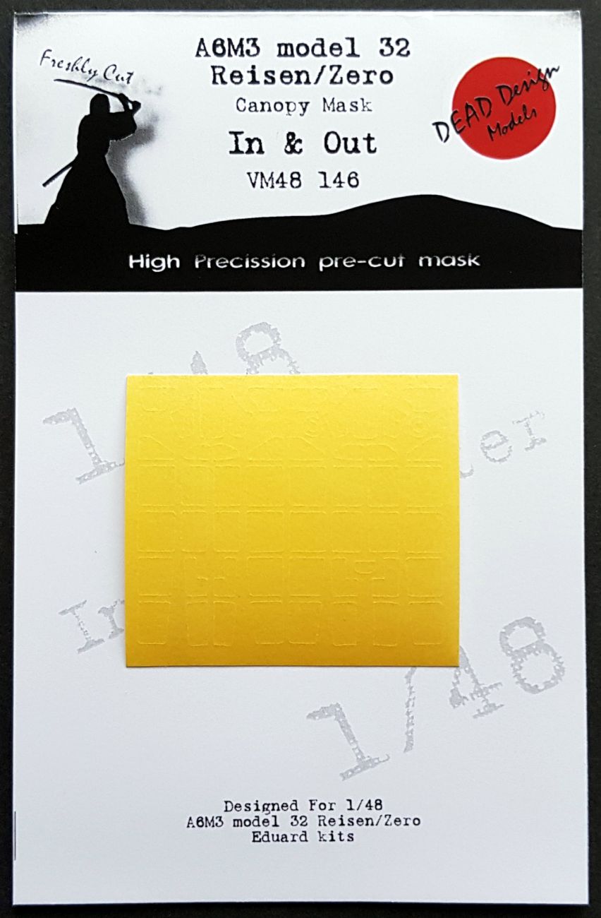 1:48 Mitsubishi A6M3 Zero m.32 Reisen canopy masks