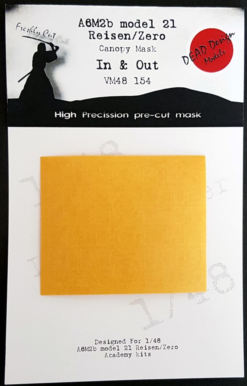 1:48 A6M2b Zero model 21 In&Out canopy masks