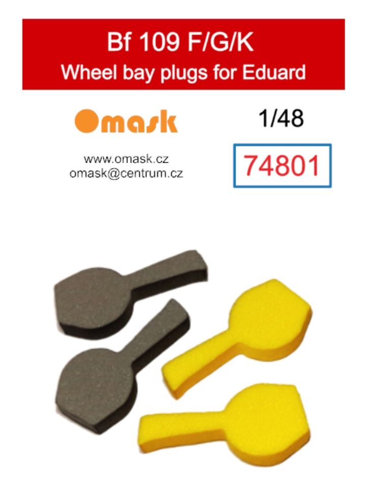 1:48 Bf 109 F/G/K wheel bay plugs (for Eduard)