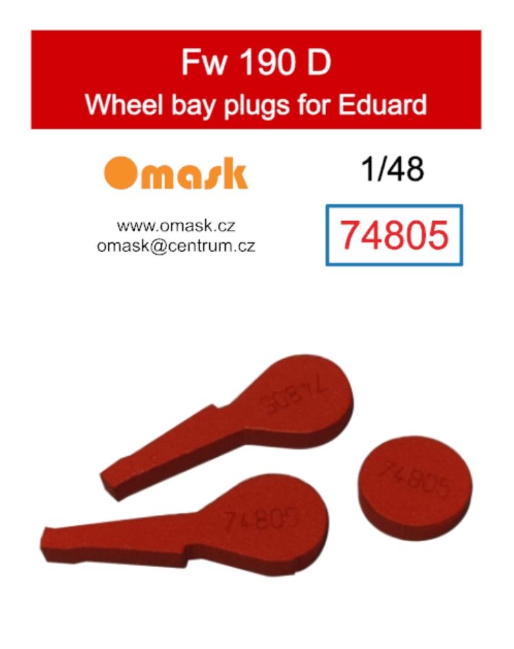 1:48 Fw 190 D wheel bay plugs (for Eduard)