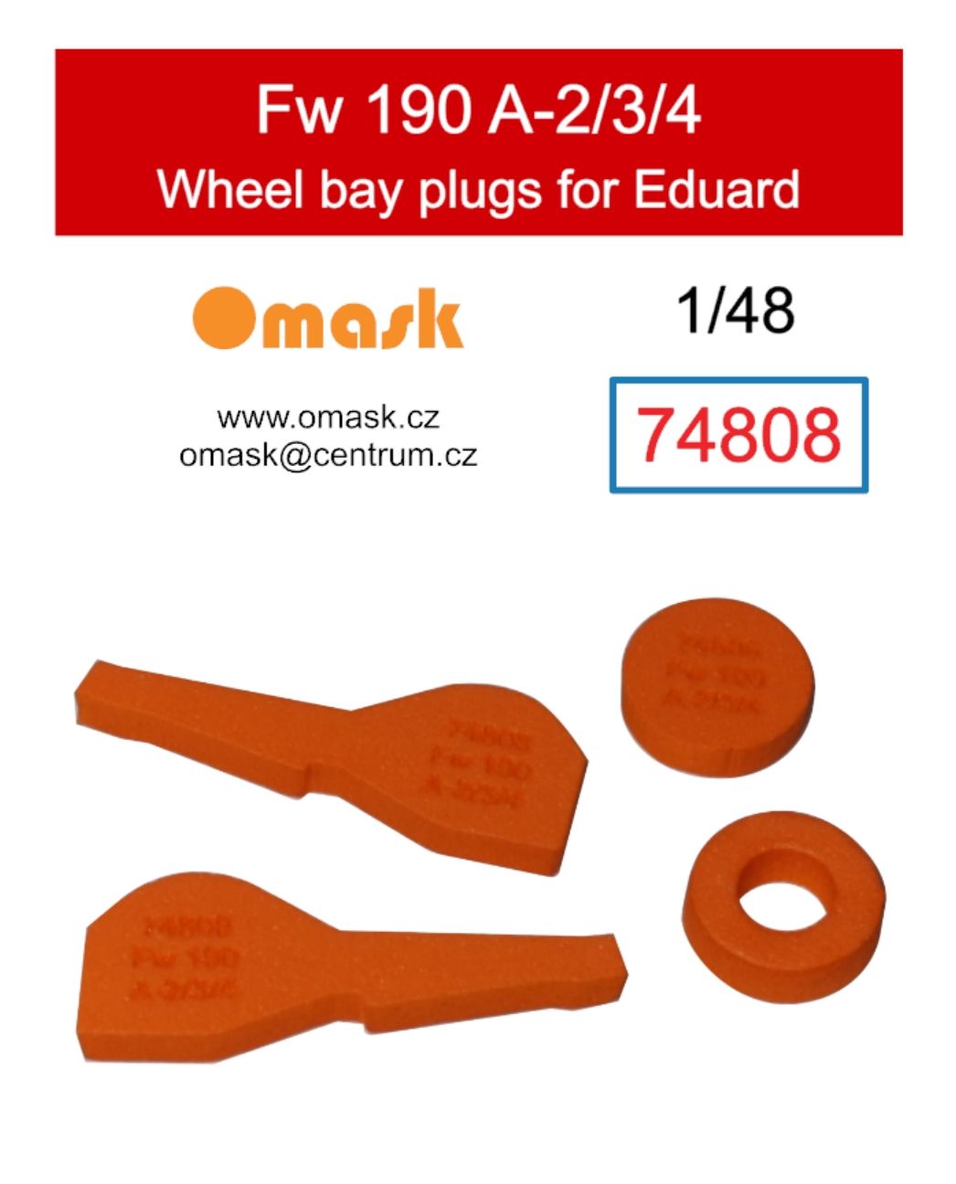 1:48 Fw 190 A-2/3/4 wheel bay plugs (for Eduard)