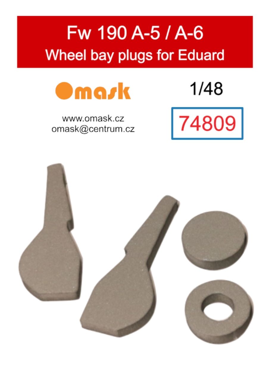 1:48 Fw 190 A-5 / A-6 wheel bay plugs (for Eduard)