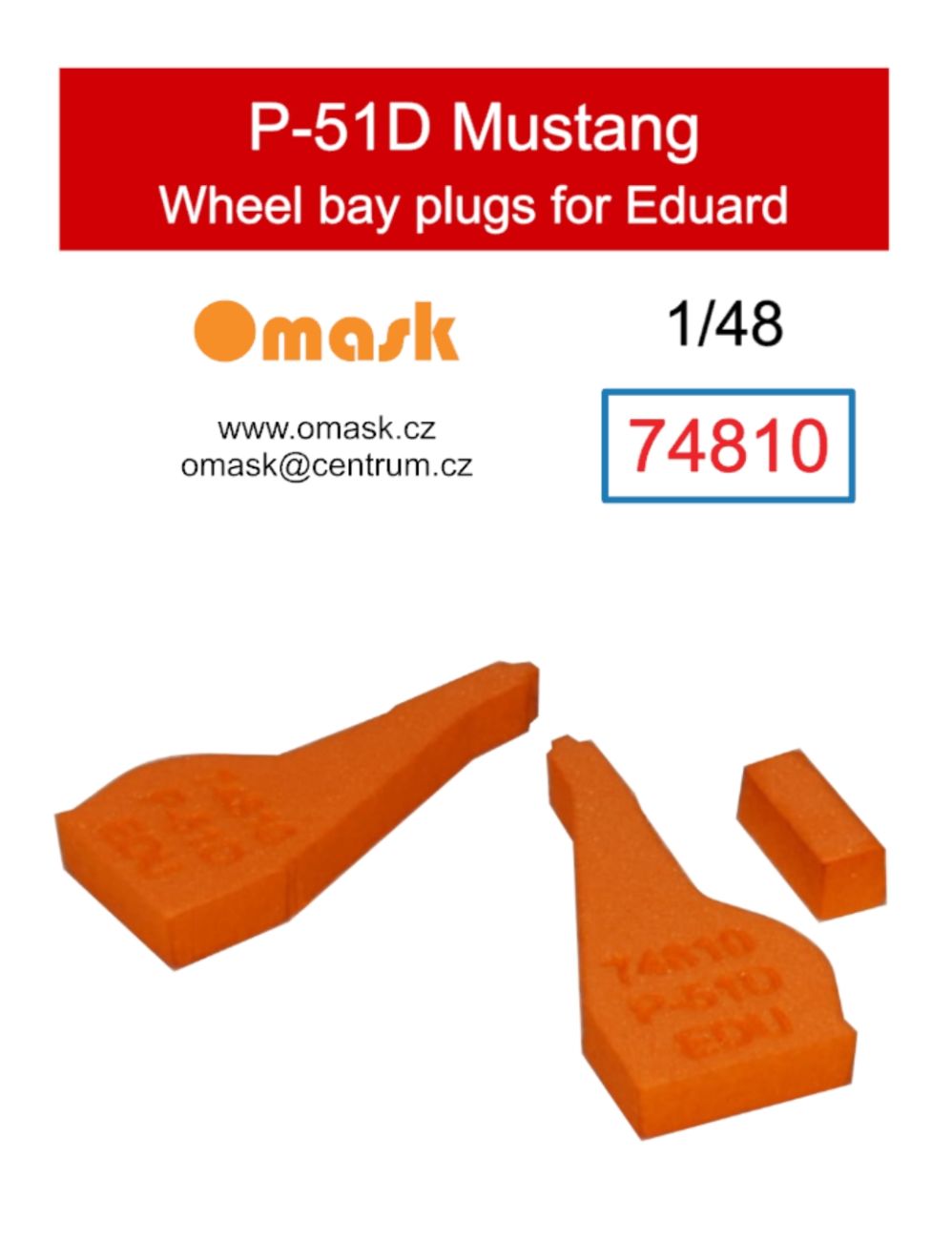1:48 P-51D Mustang wheel bay plugs (for Eduard)