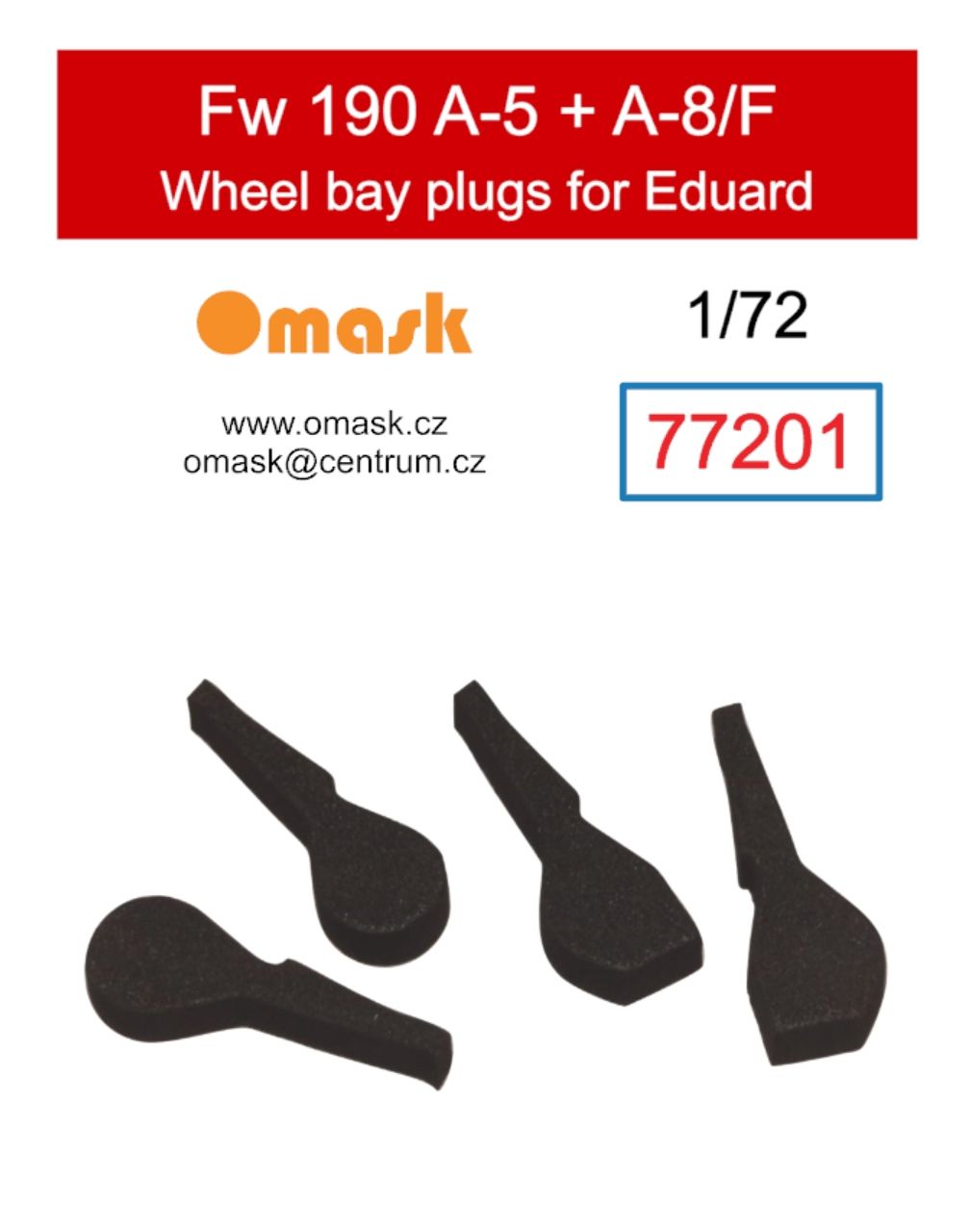 1:72 Fw 190 A-5 + A-8/F wheel bay plugs (for Eduard)
