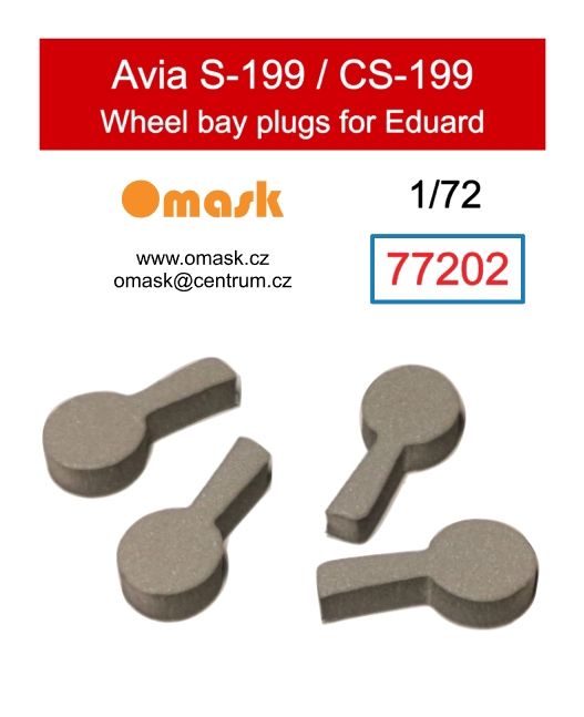 1:72 Avia S-199 / CS-199 wheel bay plugs (for Eduard)