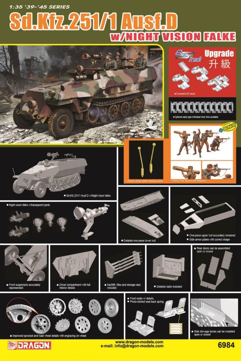 1:35 Sd.Kfz. 251/1 Ausf.D With Night Vision Falke