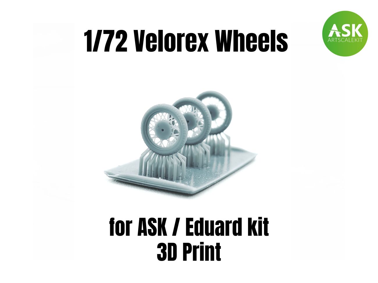 1:72 Velorex - Wheels 3D print